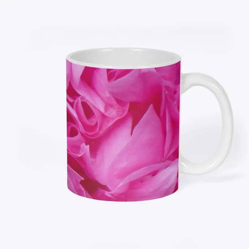 Peony Rose Pink Blossom Mug